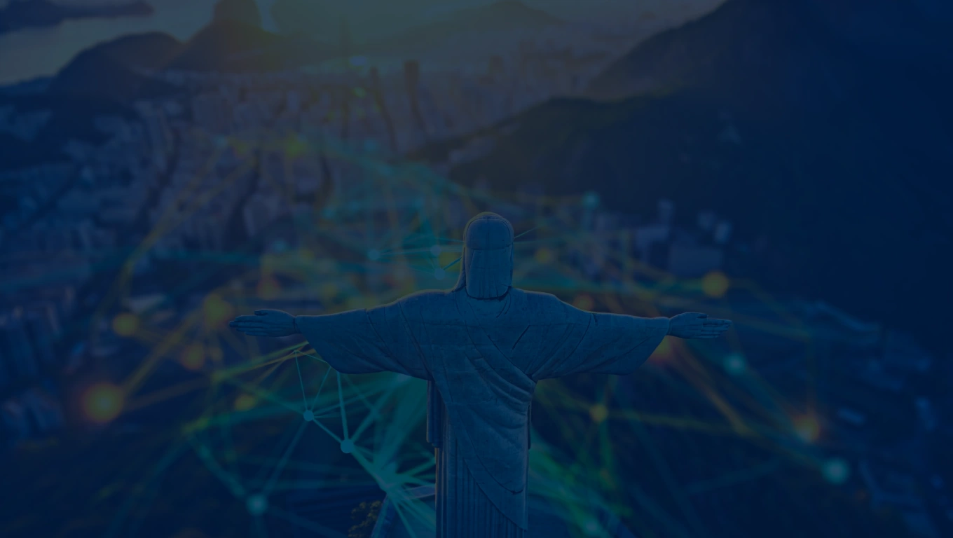 São Paulo skyline, representing the bustling Brazilian market